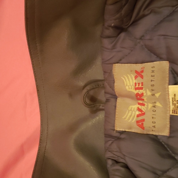 Avirex Leather Jacket Vintage size 3T ( kids) - Picture 6 of 11